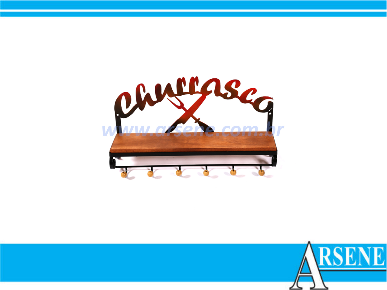 Prateleira 60 x 15 - Churrasco